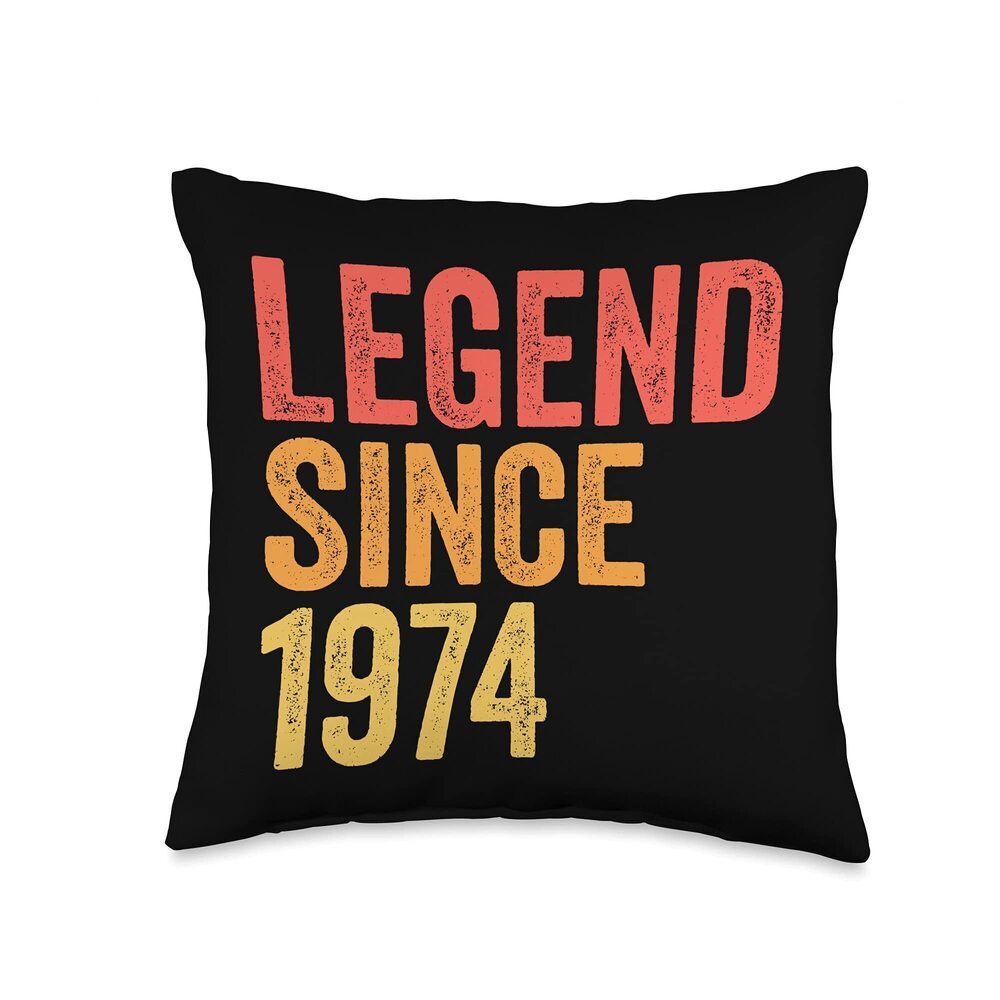 8947 Legend SInce 1974 Funny 47 Years Old 47th Birthday Party Throw Pillow